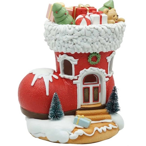 Product Marva Lighted House Boot Candy 15.5 X 13.5 X 18.5cm base image