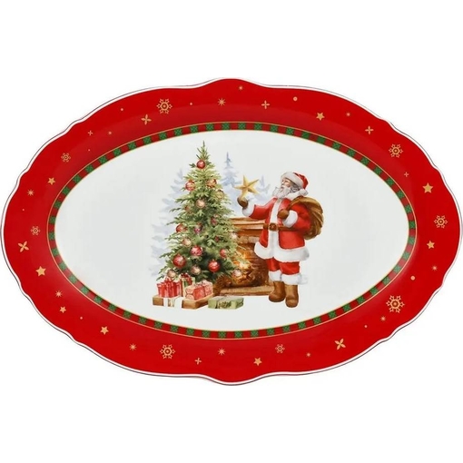 Product Marva Santa Οβάλ Πιατέλα Σερβιρίσματος Πορσελάνης 33 Χ 23.8 Χ 2.4cm base image