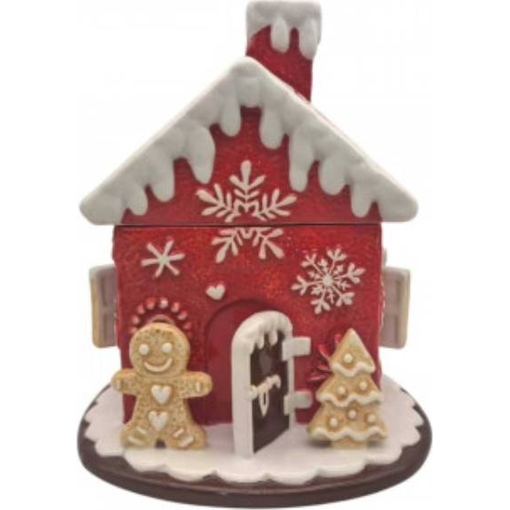 Product Ginger Red Ceramic Jar With Lid Βάζο Με Καπάκι Κεραμικό 18x17x21cm base image