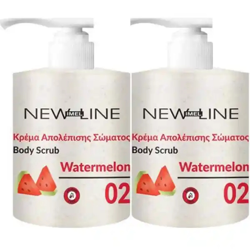 Product Imel New Line Body Scrub Watermelon Απολεπιστική Κρέμα Σώματος 500ml Family Pack 2τμχ base image