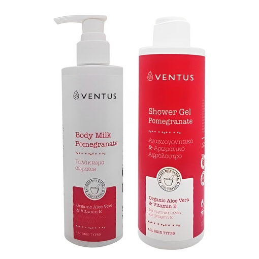 Product Ventus Pomegranate: Family Pack Body Milk 250ml & Shower Gel 250ml base image
