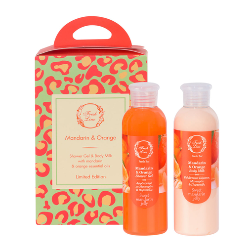 Product Fresh Line Mandarin & Orange Body Set: Αφρόλουτρο 200ml & Γαλάκτωμα Σώματος 200ml base image