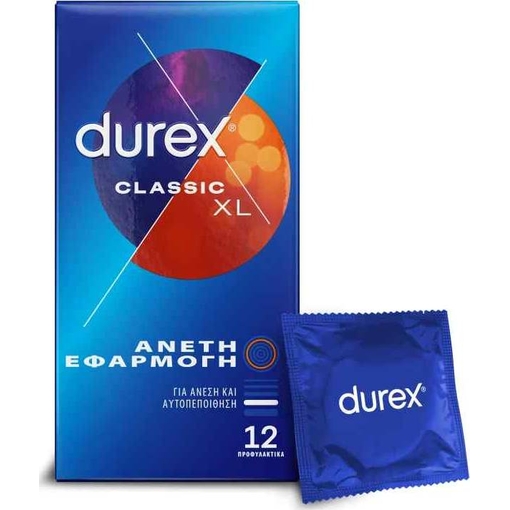 Product Durex Classic Wide Fit Προφυλακτικά 12τμχ base image