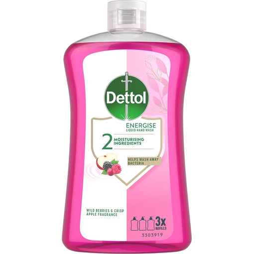 Product Dettol Wild Berry Refill Liquid Cream Soap 750ml base image