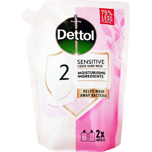 Product Dettol Sensitive Refill Liquid Cream Soap 500ml base image
