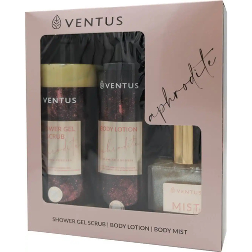Product Ventus Aphrodite Gift Set Σετ Περιποίησης Σώματος Shower Gel 300ml & Body Lotion 250ml & Body Mist 50ml base image