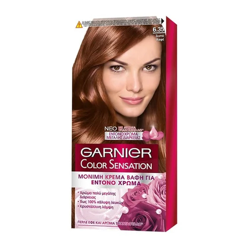 Product Garnier Color Sensation Hair Dye 40ml - Shade 6.35 base image