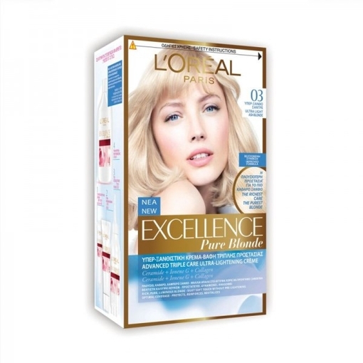 Product L’Oreal Excellence Crème Βαφή Μαλλιών 48ml - No 03 Υπέρ Ξανθό Σαντρέ base image