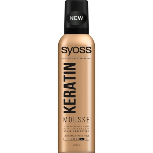 Product Syoss Keratin Mousse 250ml - Volumizing and Heat Protection base image