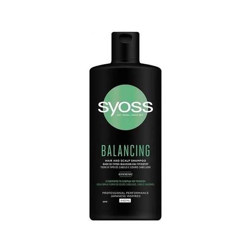 Product Syoss Balancing Shampoo 440ml - Gentle Cleansing and Scalp Care base image