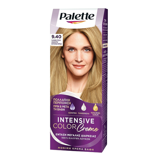 Product Schwarzkopf Palette Intensive Color Crème Semi-Set 50ml - No 9.40 Ξανθό Πολύ Ανοιχτό Έντονο Μπεζ base image