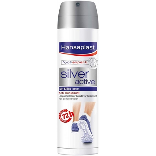 Product Hansaplast Antibacterial Foot Spray Silver Active - 150ml base image