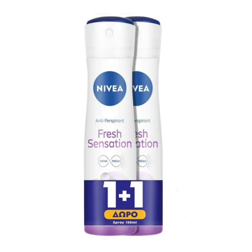 Product Nivea Promo Fresh Sensation Spray Deodorant for Women 150ml 1+1 base image