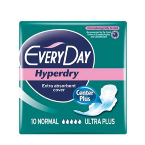 Product EveryDay Σερβιέτες Hyperdry Ultra Plus Normal Eliptica 10τμχ base image