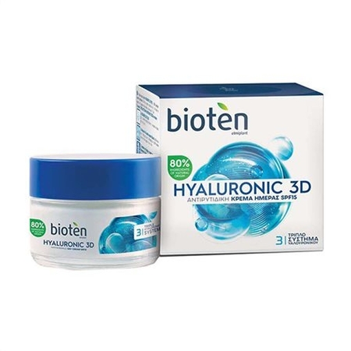 Product Bioten Hyaluronic 3D Κρέμα Ημέρας SPF15 50ml base image
