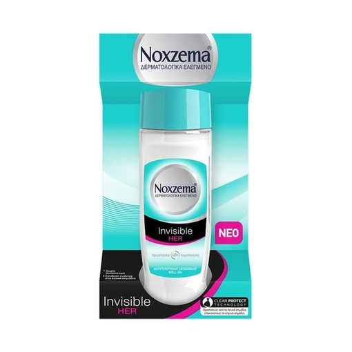 Product Noxzema Invisible Her Deodorant Roll On 50ml base image