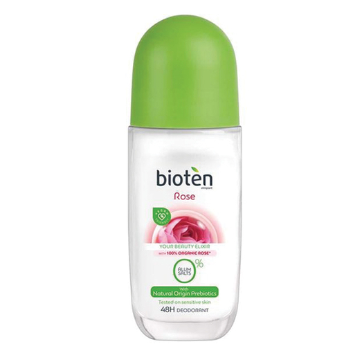 Product Bioten Rose Deodorant Roll-On 50ml base image