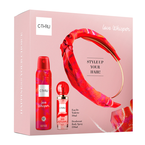 Product C-Thru Love Whisper Set Άρωμα Eau de Toilette 30ml, Deodorant Spray 150ml & Hairband Στέκα Μαλλιών base image