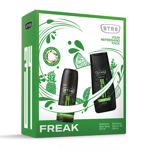 Product STR8 FR34K Set: Deodorant Spray 150ml + Shower Gel 250ml base image