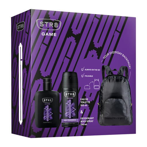 Product Str8 Game Set Edt 100ml & Deodorant Spray 150ml & Backpack base image