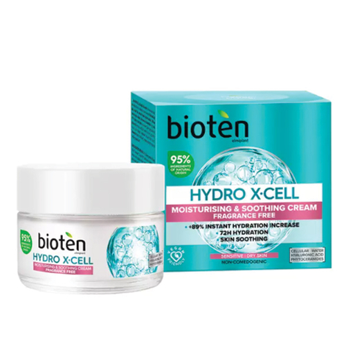 Product Bioten Hydro X-Cell Κρέμα Ημέρας για Ευαίσθητη Επιδερμίδα 50ml base image