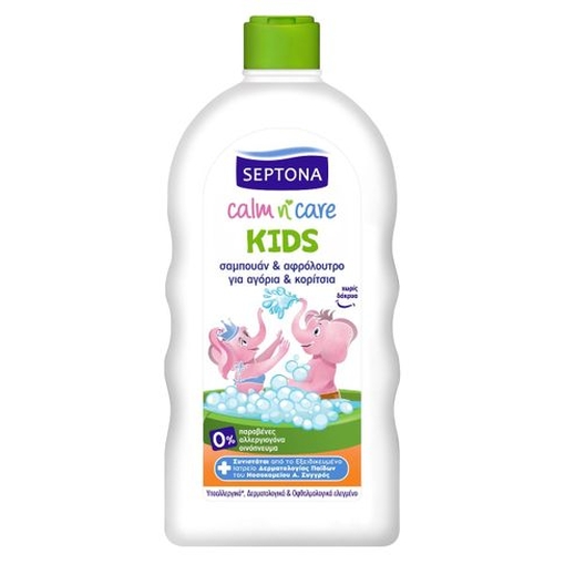 Product Septona Calm N Care Kids Σαμπουάν & Αφρόλουτρο Για Αγόρια & Κορίτσια 750ml base image