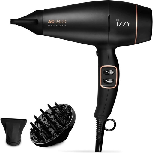 Product Izzy IZ-7204 AC2400 AC2400 Professional Professional Hair Dryer with Blower 2400W base image