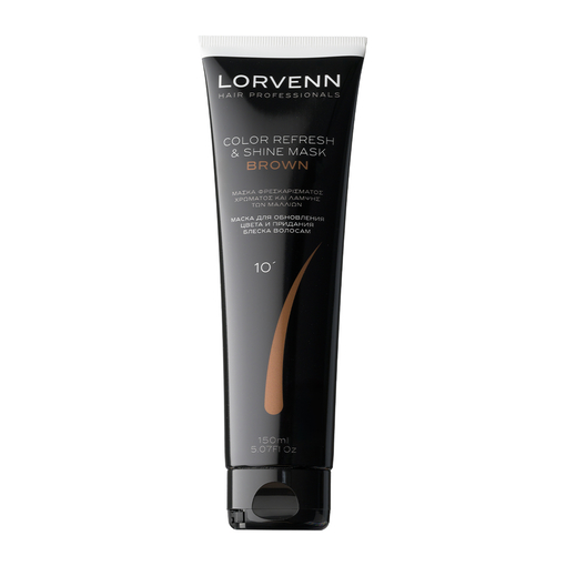 Product Lorvenn Hair Professionals Color Refresh & Shine Mask Brown 150ml base image