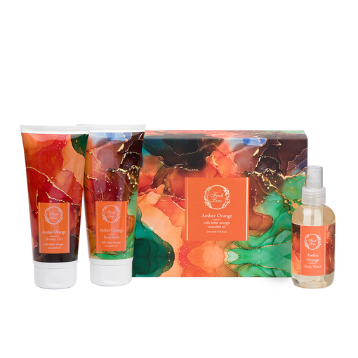 Product Fresh Line Amber Orange Limited Edition Set Shower Gel 200ml, Body Milk 200ml & Perfumed Body Water 150ml base image