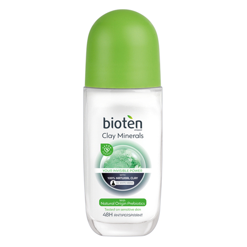 Product Bioten Clay Mineral Deodorant Roll-On 50ml base image