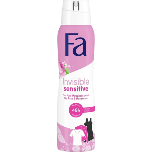 Product Fa Γυναικείο Αποσμητικό Invisible Sensitive 150ml base image