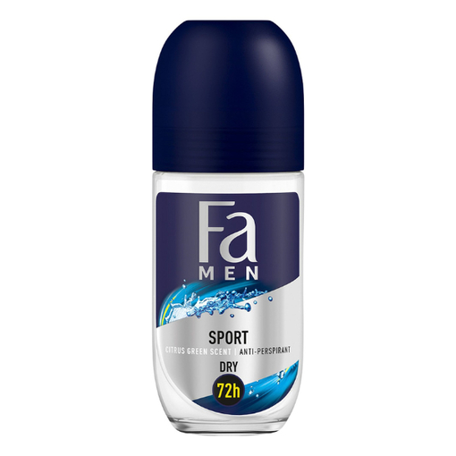 Product Fa Men Sport Anti-Perspirant Dry Deo Roll On 72h Ανδρικό Αντιιδρωτικό Αποσμητικό 50ml base image