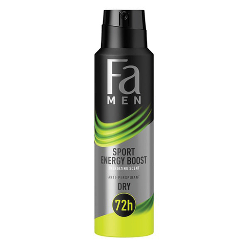 Product Fa Men Sport Energy Boost Deodorant Spray 150ml base image