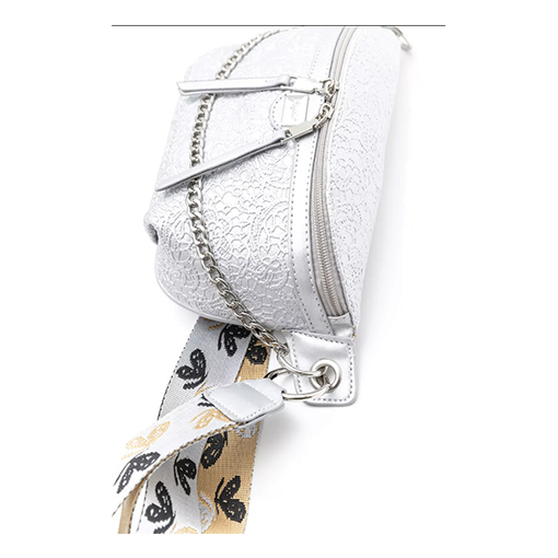 Product Fragola Γυναικεία Τσάντα Μέσης με Δαντέλα Crossbody Silver base image
