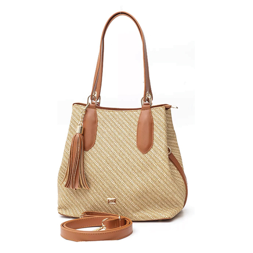 Product Fragola Γυναικεία Τσάντα Ώμου Shopper Bag Beige base image