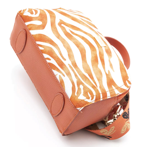 Product Fragola Γυναικεία Τσάντα Χιαστί με Κοντό Χέρι Oranze Zebra base image