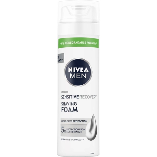 Product Nivea Men Sensitive Recovery Αφρός Ξυρίσματος 200ml base image