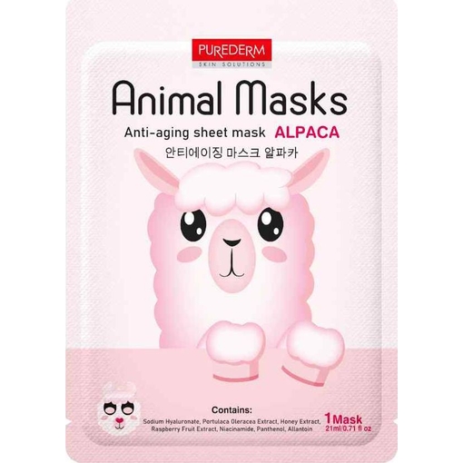 Product Purederm Animal Mask Alpaca Anti-Aging Sheet Mask 21ml base image