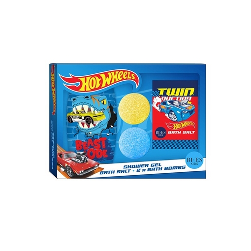 Product Hot Wheels Kids Shower Gel Set 250ml & Bath Salts & 2pcs Bath Bombs Race Team Shower Gel & 2pcs Bath Bombs & Bath Salts base image