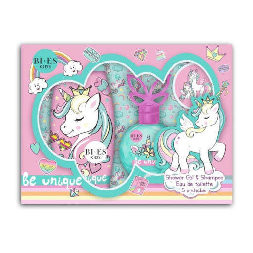 Product Children's Fragrance Set Be Unique Unicorn Eau de Toilette 50ml & 2-in-1 Shower Gel-Shampoo 250ml & Stickers base image