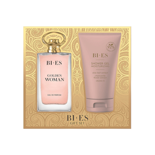 Product BI-ES Golden Woman Γυναικείο Σετ Δώρου 2τμχ: Eau de Parfum 90ml + Shower Gel 150ml base image