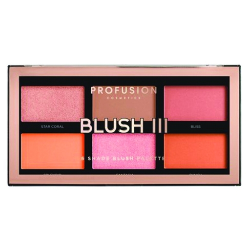 Product Profusion Cosmetics Blush III 6 Shade Blush Palette 100ml base image