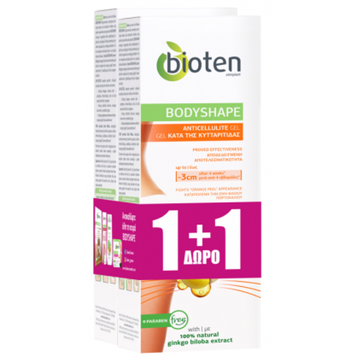 Product Bioten Bodyshape Ginkgo Biloba Extract Anticellulite Gel 200ml 1+1 Δώρο base image