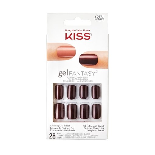 Product KISS Τεχνητά Νύχια Gel Fantasy Nude Brown Medium base image