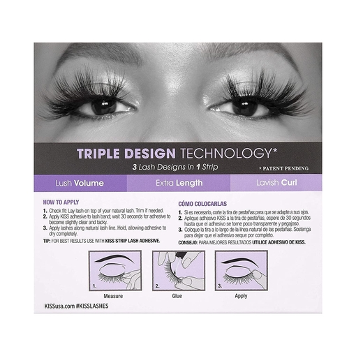 Product KISS Lash Couture Triple Push Up Xl Collection Plunge KPXL02 base image