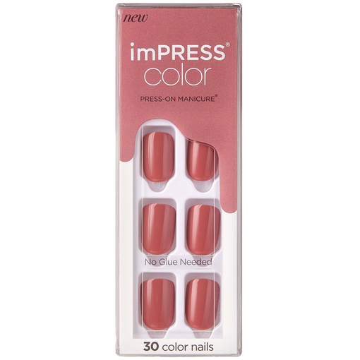 Product KISS Impress Color Press-On Manicure | Απόχρωση Platonic Pink base image