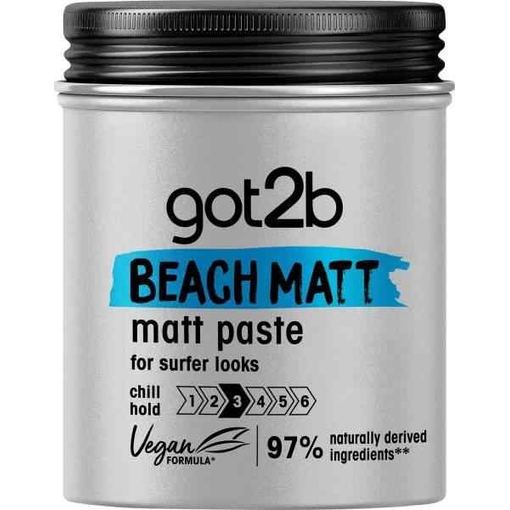 Product Schwarzkopf Got2B Beach Matt Paste Πηλός Μαλλιών 100ml base image