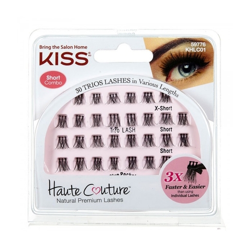 Product Kiss Haute Couture Trio Lashes Classy Short Combo 30τμχ base image