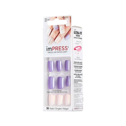 Product Kiss imPRESS Press-On Manicure - Λιλά/Ροζ base image