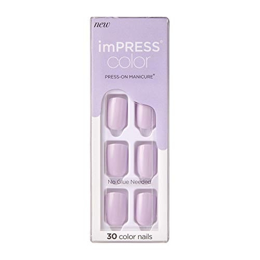 Product Kiss imPRESS Color Press-on Manicure - Picture Purplect base image